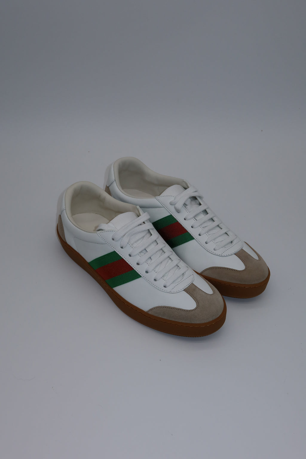 Gucci - White Leather Sneakers