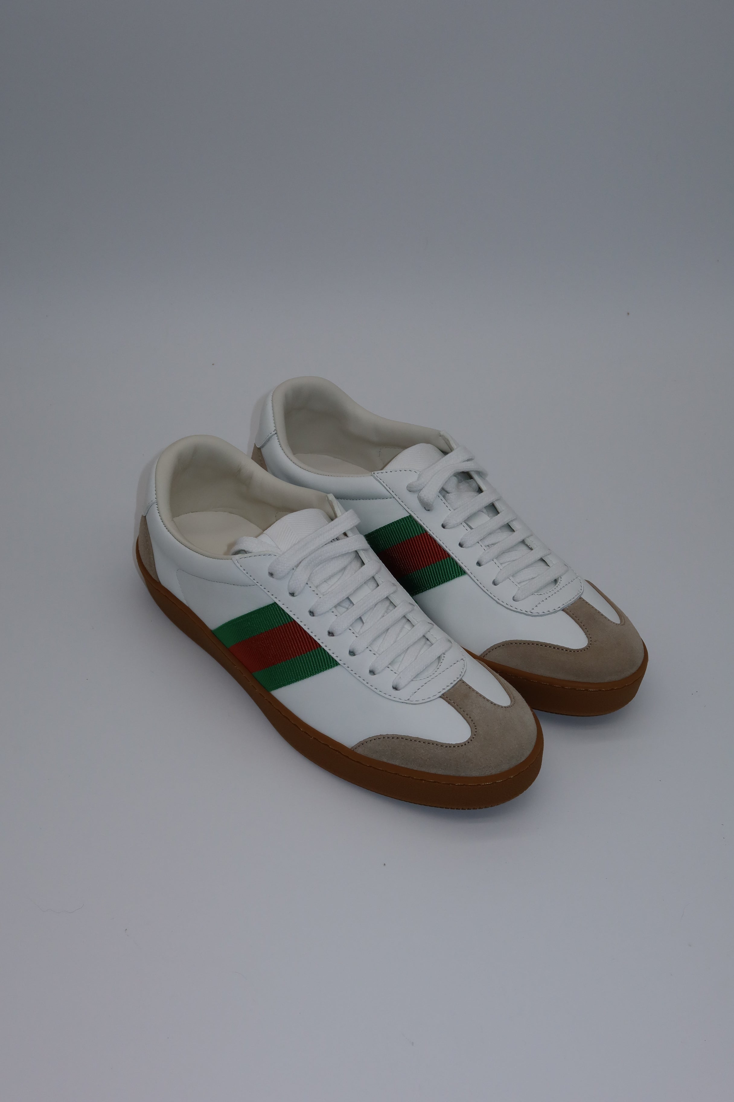 Gucci - White Leather Sneakers