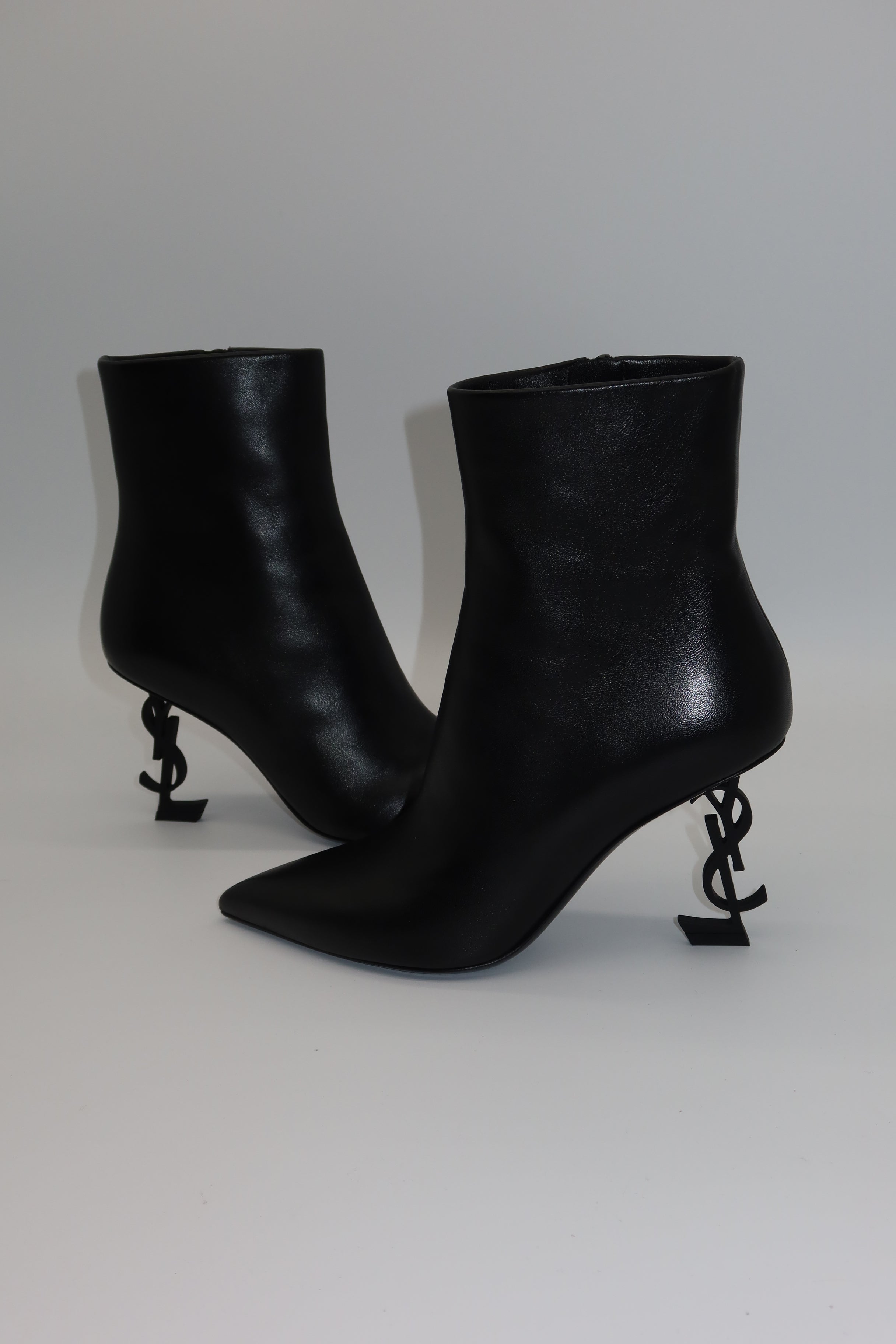 YSL - logo leather boots
