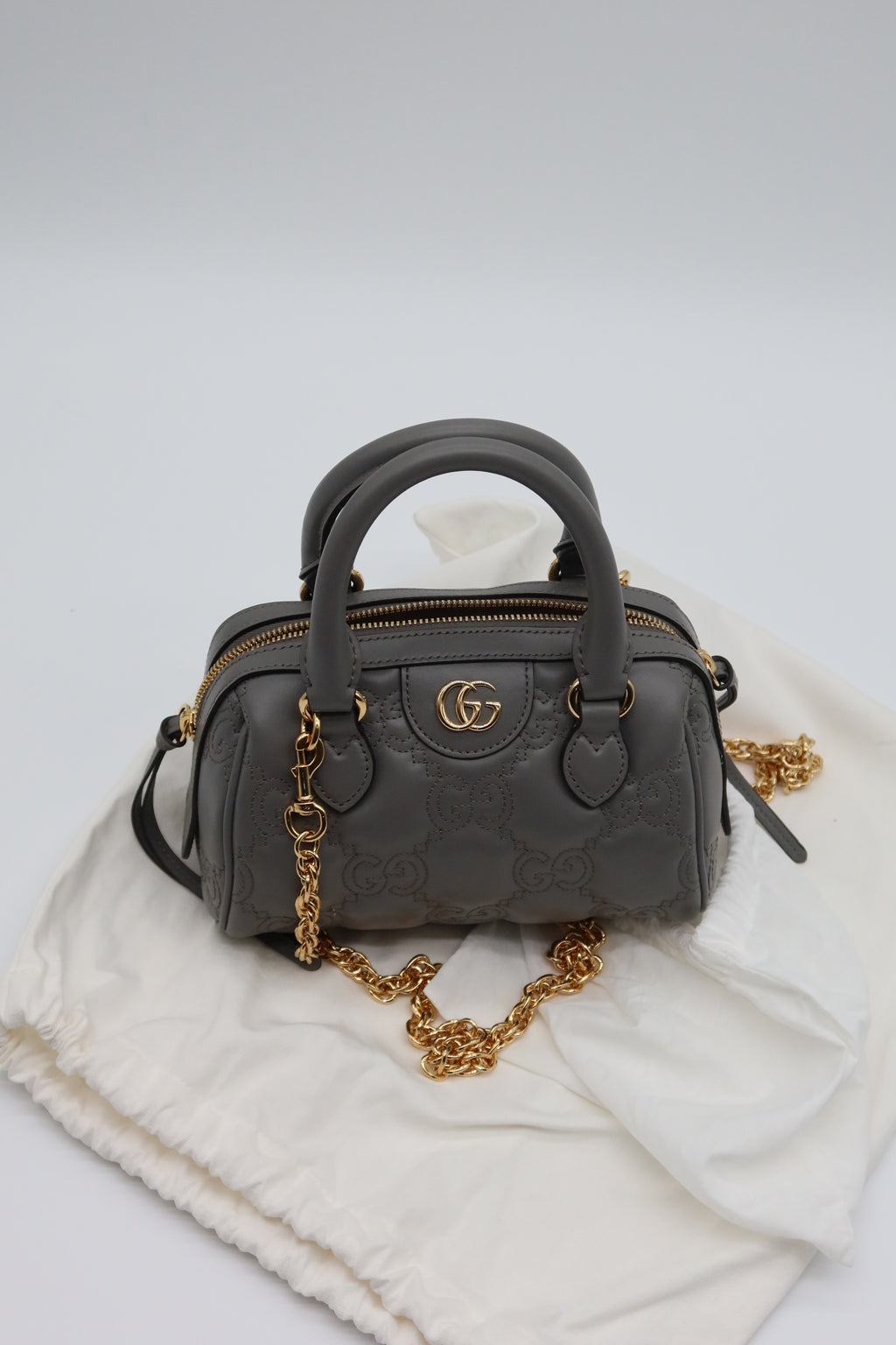 Gucci Matelasse Taupe Bag
