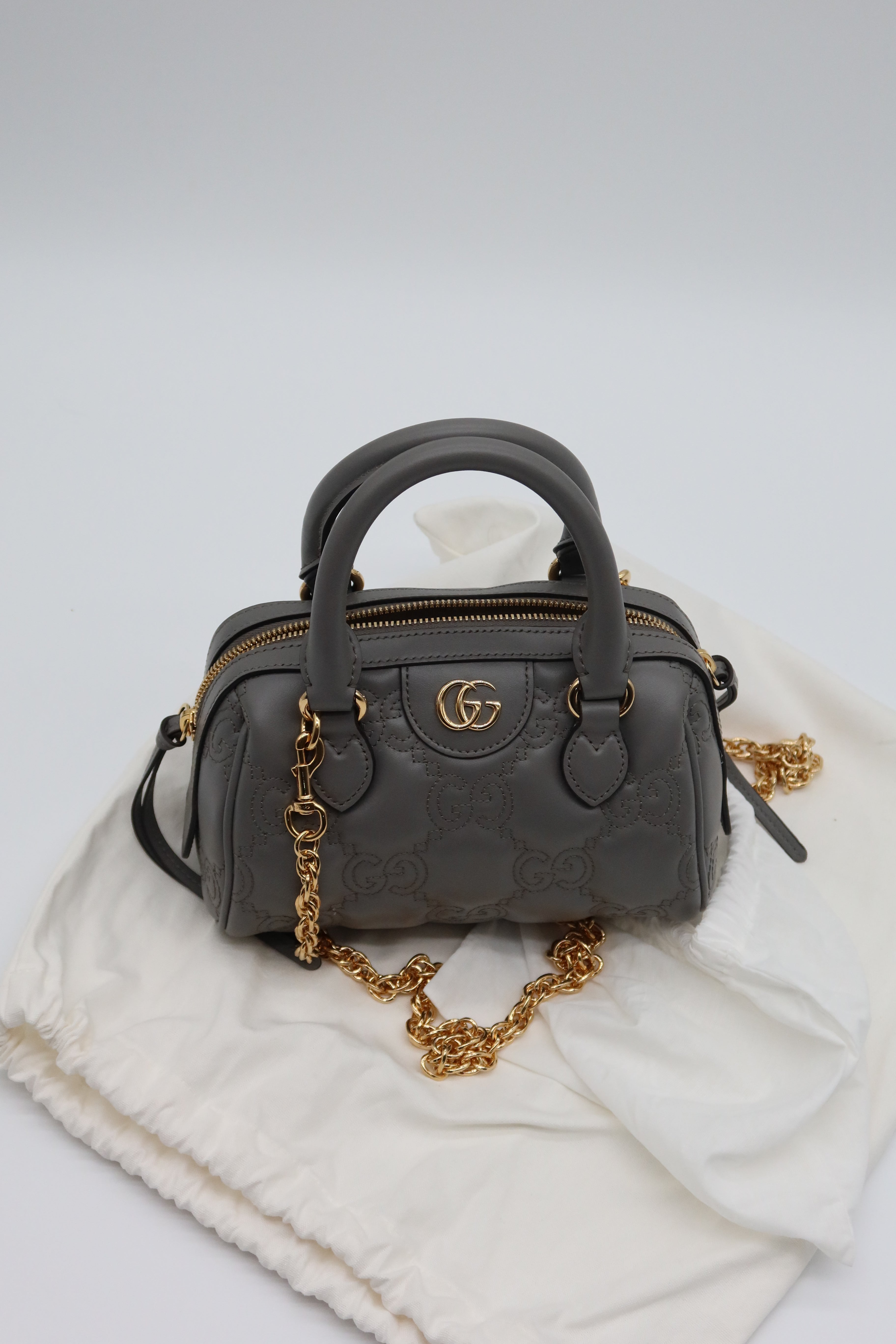 Gucci Matelasse Taupe Bag
