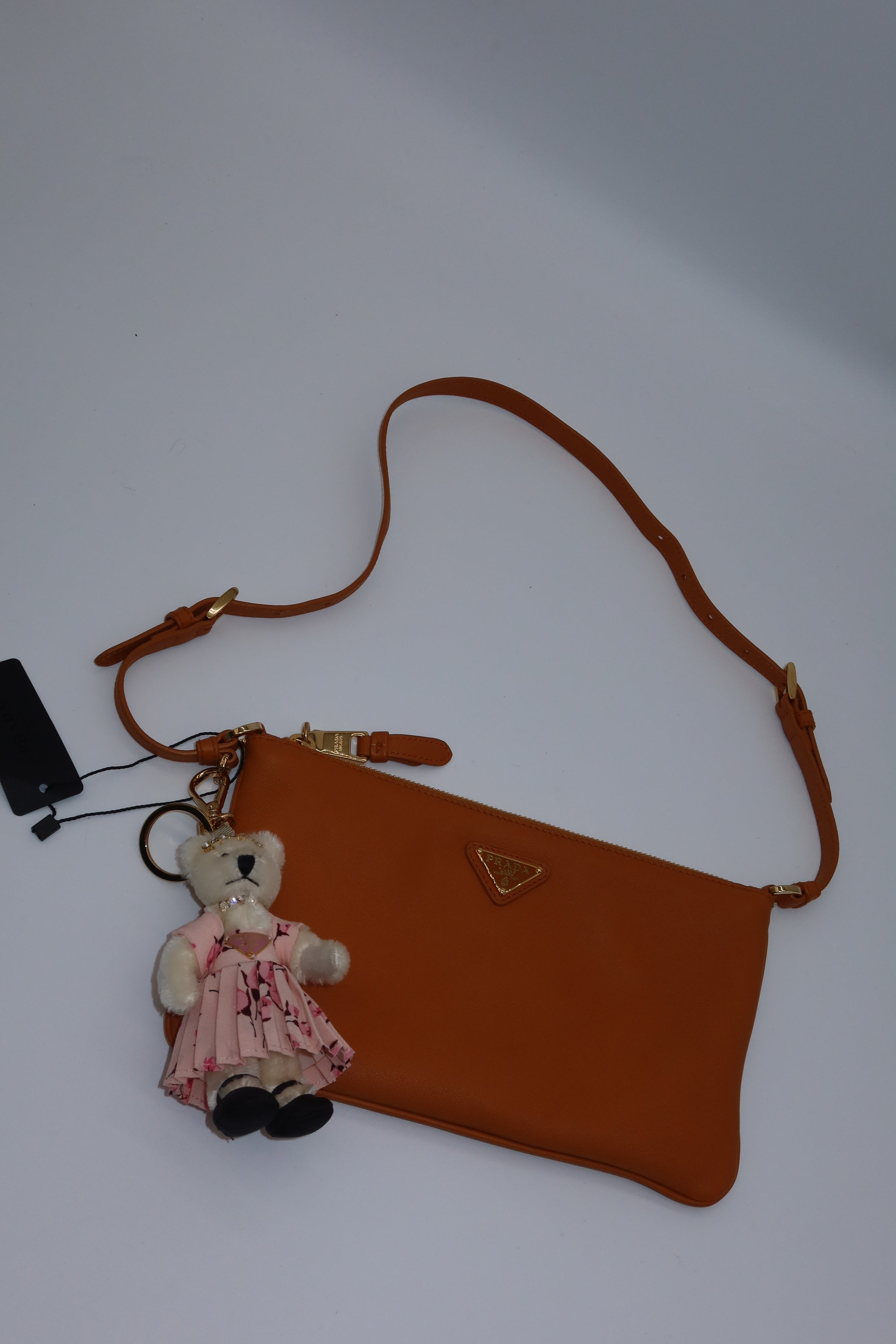 Prada - Amber leather pouch