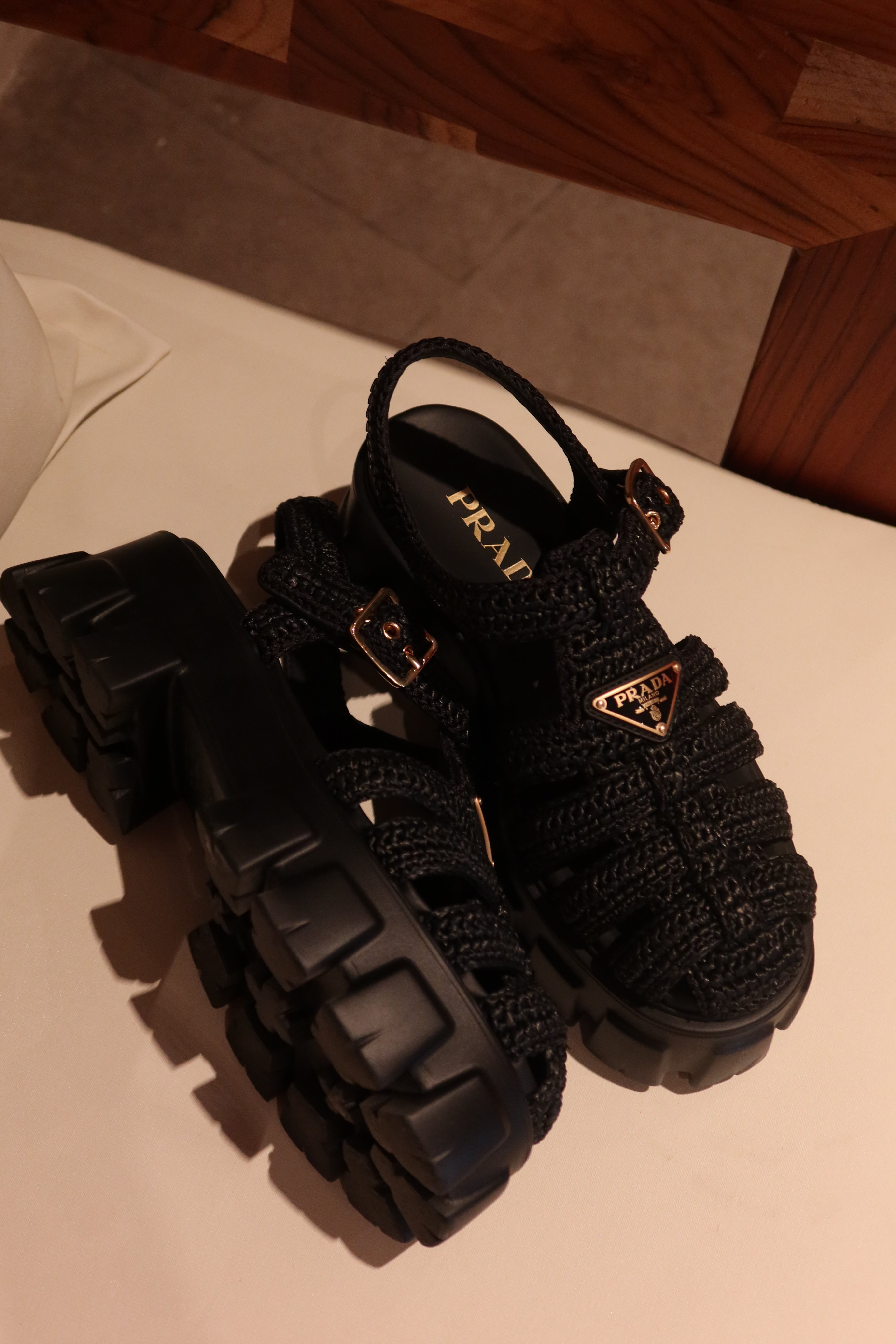 Prada - Rafia Sandal