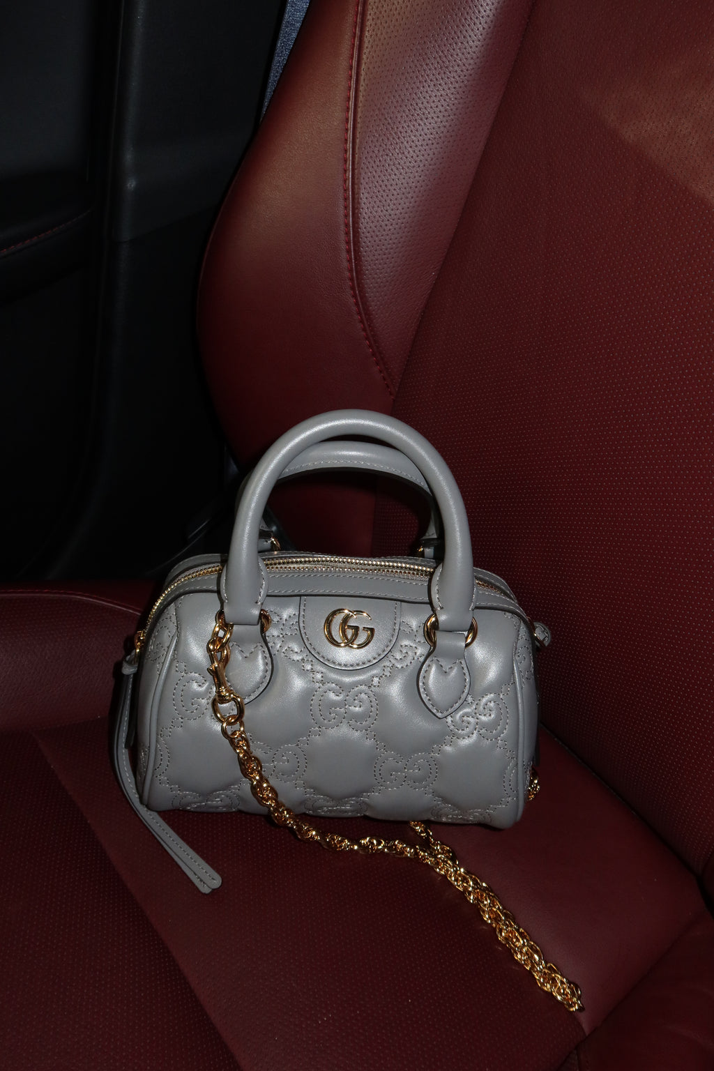 Gucci Matelasse Taupe Bag